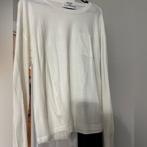 Double Zero Cream Long Sleeve Tee